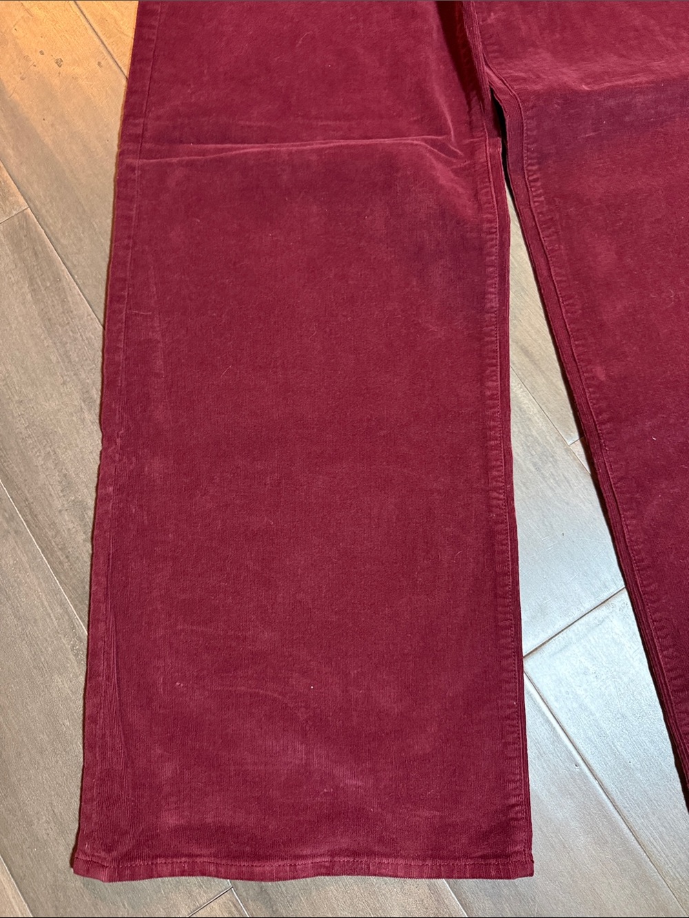 Madewell Burgundy Corduroy The Superwide-Leg Pant Size 27 - Picture 4 of 9